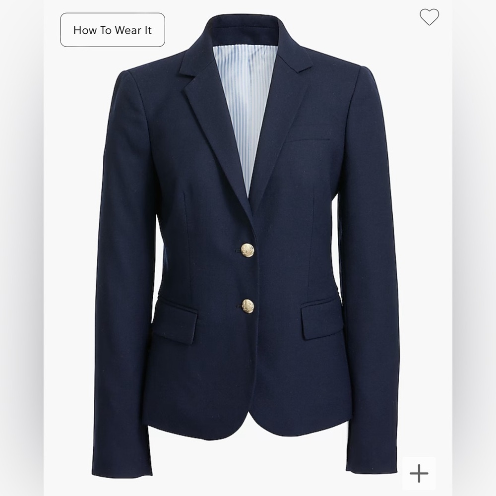 J Crew Schoolboy Blazer in Navy Sz 8